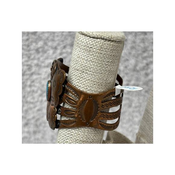 Vintage Bell Trading Post Solid Copper Butterfly Cuff Bracelet #63860 - Picture 3 of 6